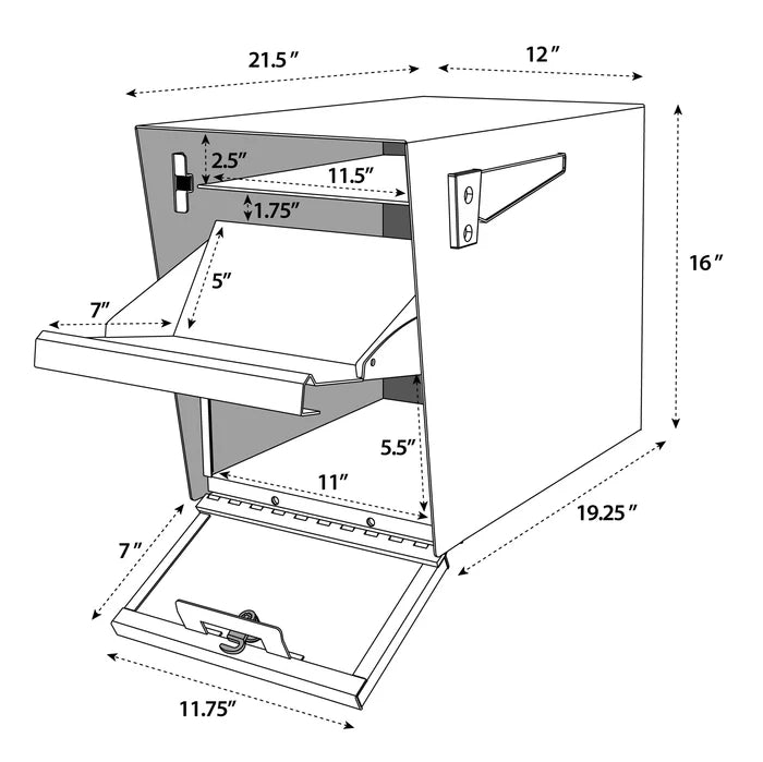 Mailboss Package Master® Locking Mailbox & Post