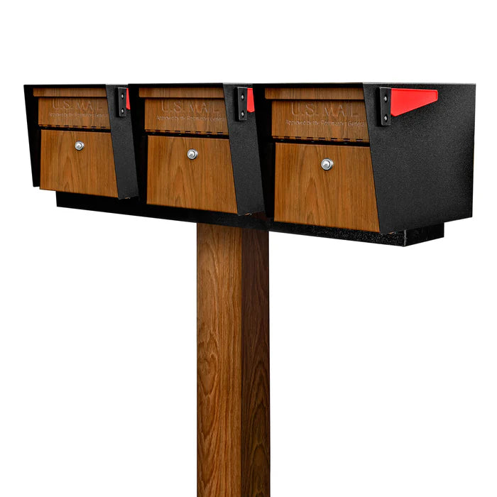 Mailboss Triple Mail Manager® Locking Mailbox & Post