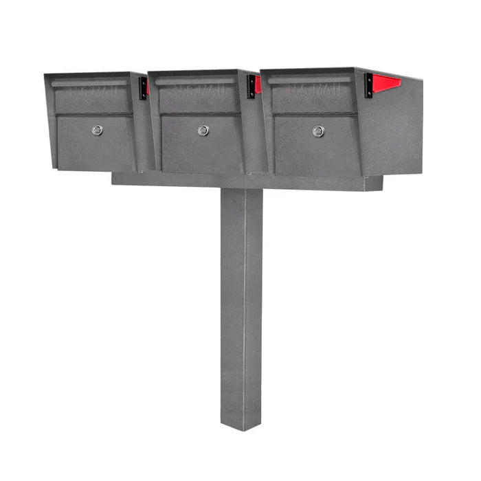 Mailboss Triple Mail Manager® Locking Mailbox & Post