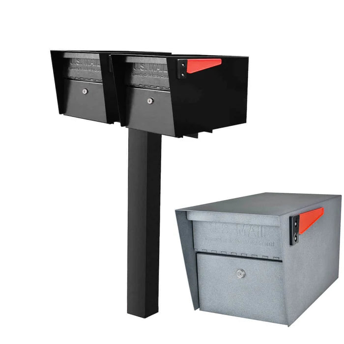 Mailboss Double Mail Manager® Locking Mailbox & Post