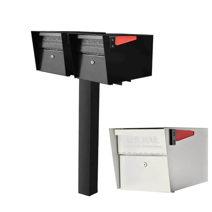 Mailboss Double Mail Manager® Locking Mailbox & Post