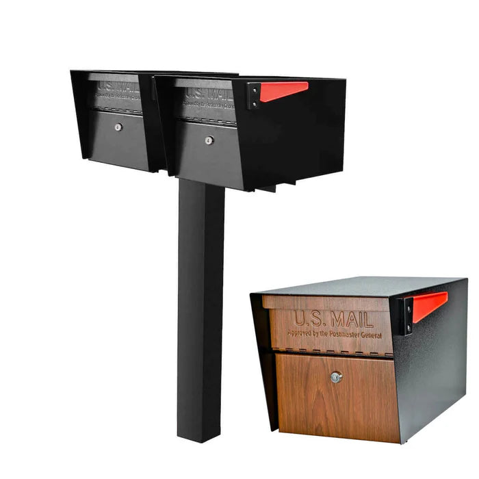 Mailboss Double Mail Manager® Locking Mailbox & Post