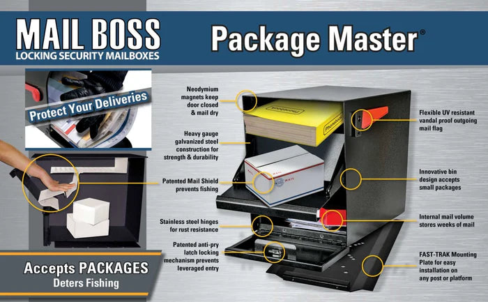 Mailboss Package Master® Locking Mailbox & Post